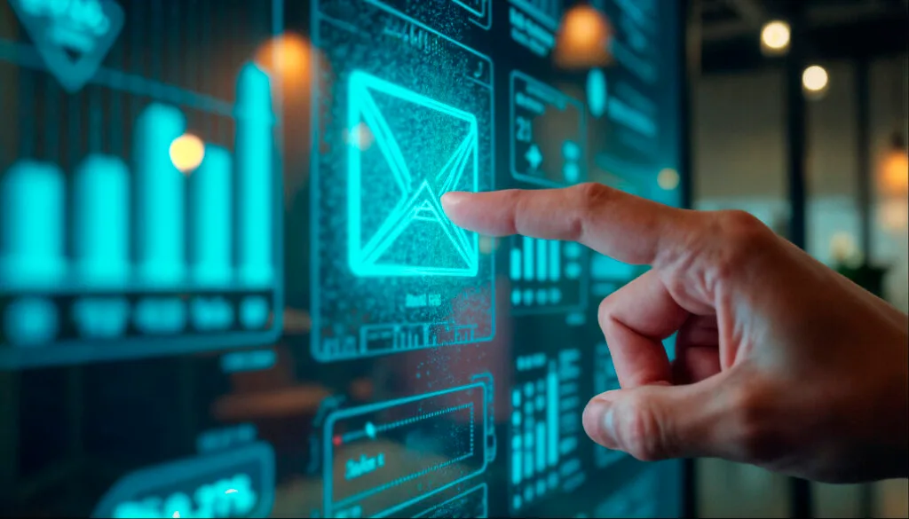 touching future email interface